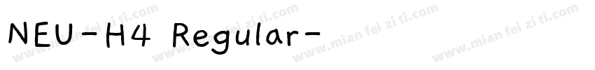 NEU-H4 Regular字体转换